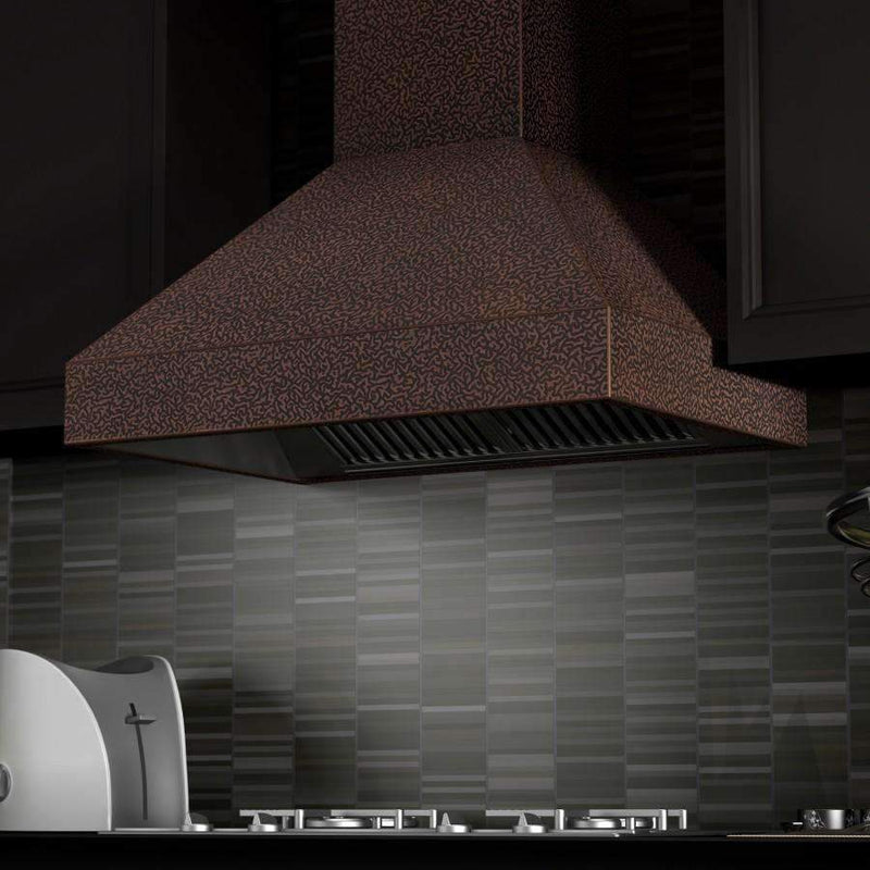 ZLINE 36-Inch Copper Wall Range Hood with Crown Molding (8667E-36)