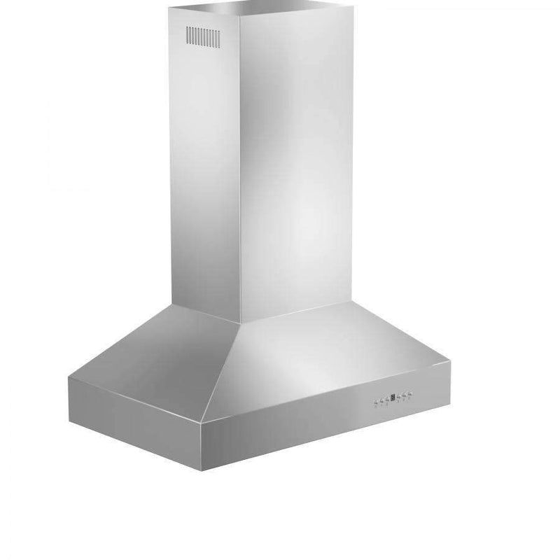 ZLINE 36-Inch Ducted Island Mount Range Hood with Single Remote Blower in Stainless Steel (697i-RS-36-400)