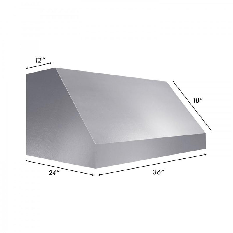 ZLINE 36-Inch DuraSnow® Stainless Steel Under Cabinet Range Hood (8685S-36)