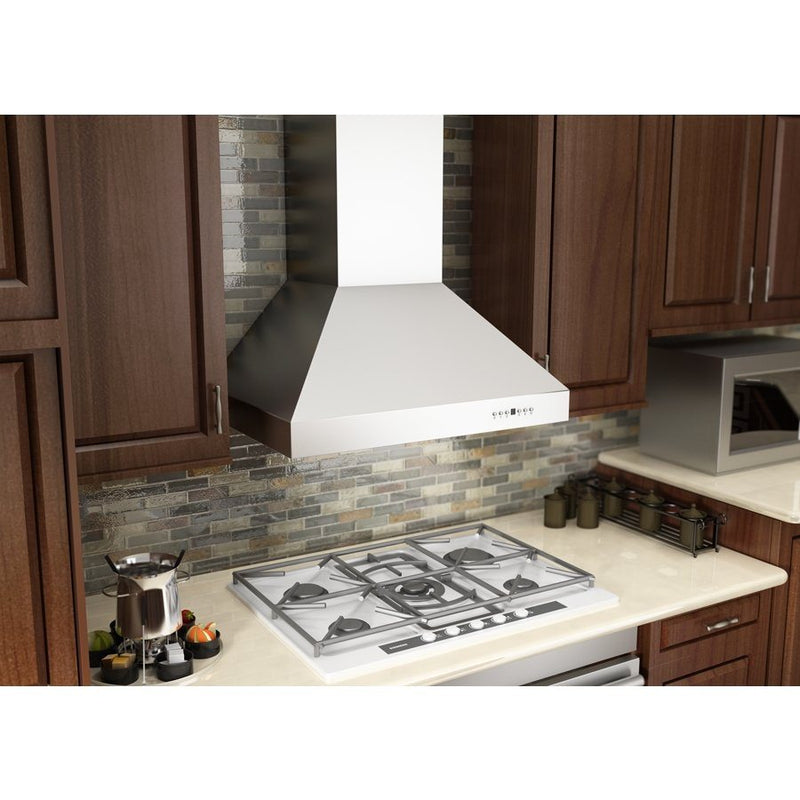 ZLINE 36-Inch Professional Ducted Wall Mount Range Hood in Stainless Steel (667-36)