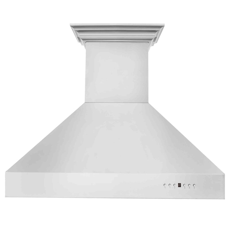 ZLINE 36-Inch Professional Wall Mount Range Hood in Stainless Steel with Built-in CrownSound® Bluetooth Speakers (697CRN-BT-36)