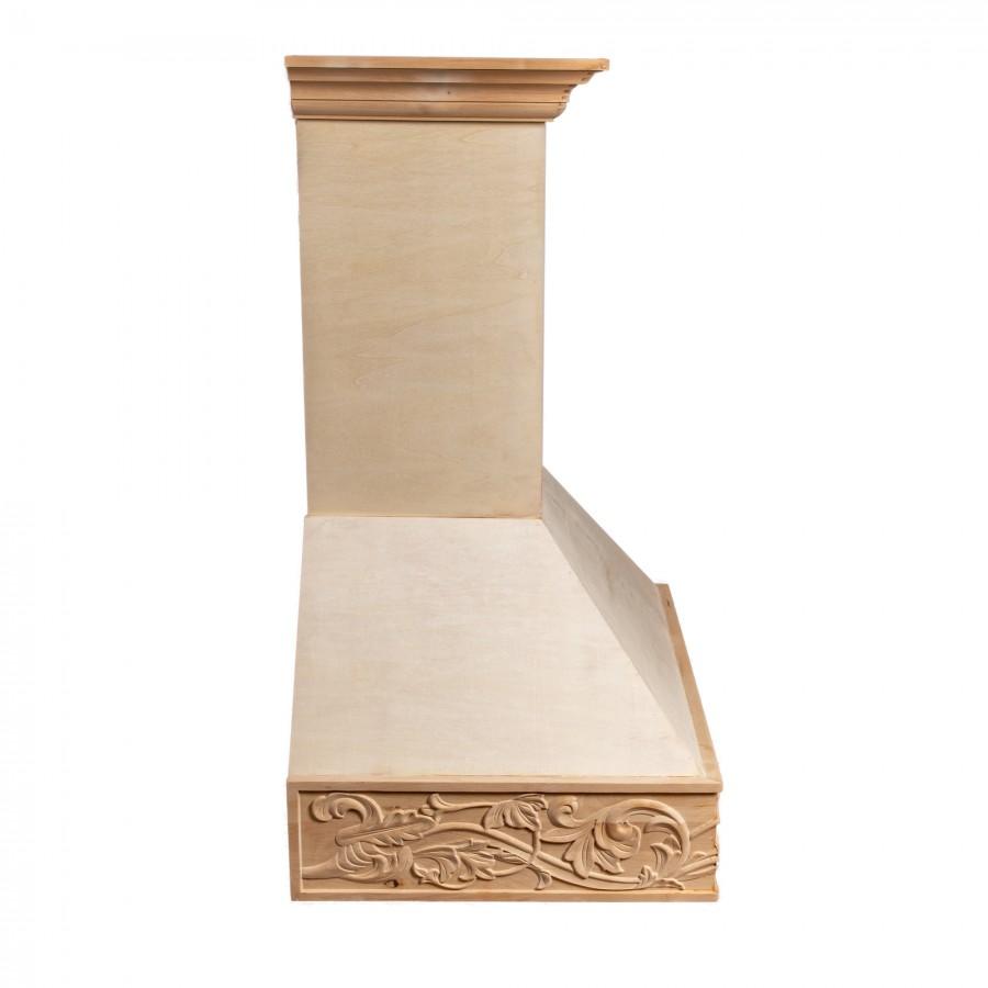 ZLINE 36Inch Unfinished Wooden Wall Mount Range Hood with 700 CFM mot