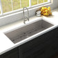 ZLINE 36" Meribel Undermount Single Bowl Kitchen Sink with Bottom Grid 