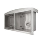 ZLINE 36" Niseko Farmhouse Apron Mount Double Bowl Kitchen Sink with Bottom Grid 
