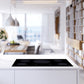 zline cooktop 36 with 5 burners in white tabletop