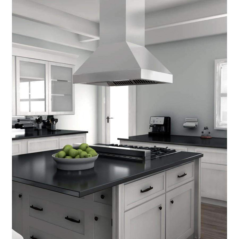 ZLINE 36-Inch Remote Dual Blower Stainless Island Range Hood with 700 CFM Motor (597i-RD-36)