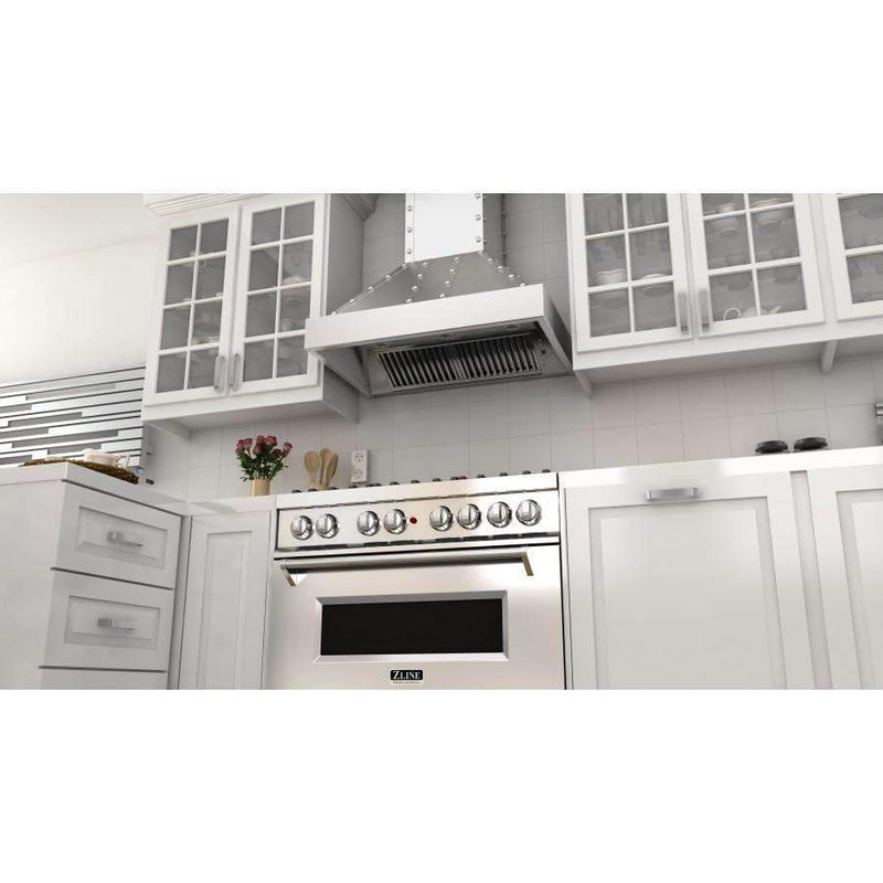 ZLINE 36-Inch Stainless Wall Range Hood with 700 CFM Motor (655-4SSSS-36)