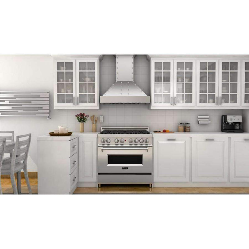 ZLINE 36-Inch Stainless Wall Range Hood with 700 CFM Motor (655-4SSSS-36)