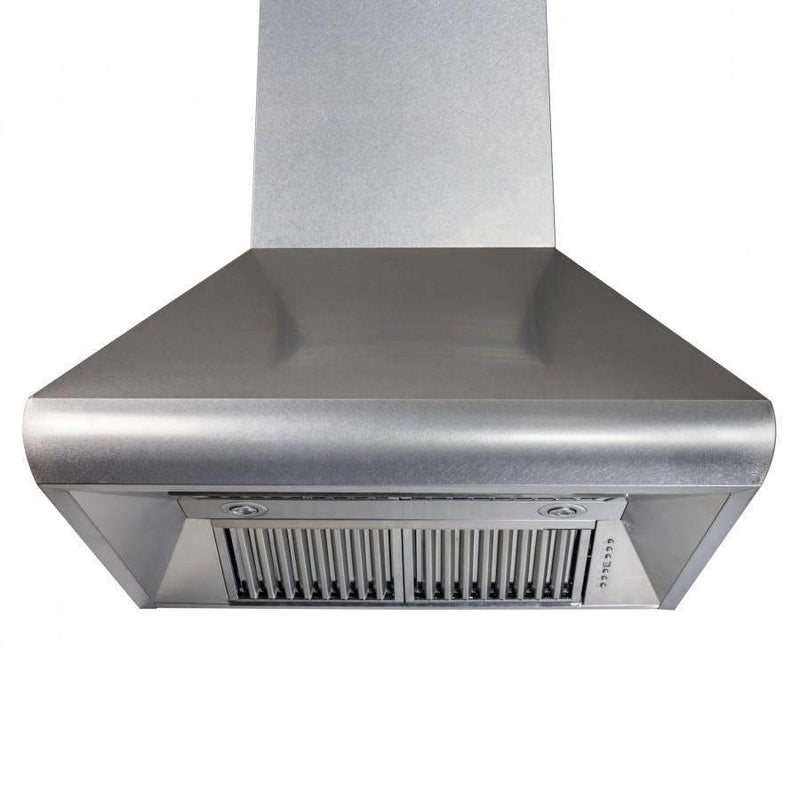 ZLINE 36-Inch Wall Mount Range Hood with DuraSnow Stainless Steel and 700 CFM Motor (8687S-36)