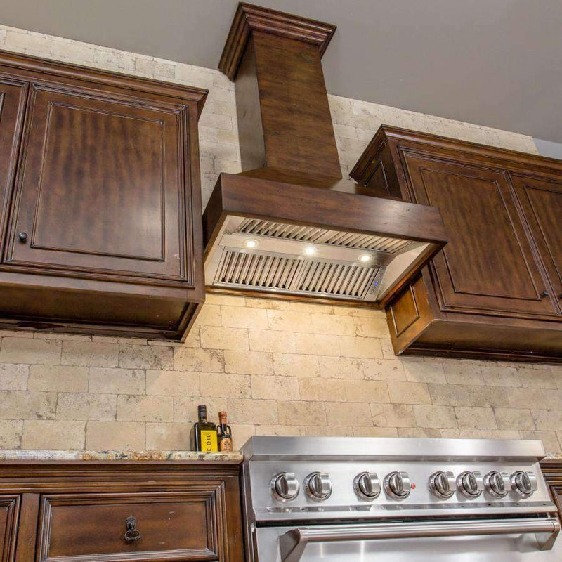 ZLINE 36-Inch Wooden Wall Range Hood with Crown Molding and 700 CFM Motor (355WH-36)