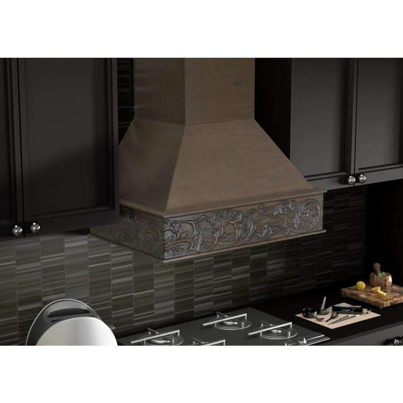 ZLINE 36-Inch Wooden Wall Range Hood with Crown Molding and 700 CFM Motor (373NN-36)