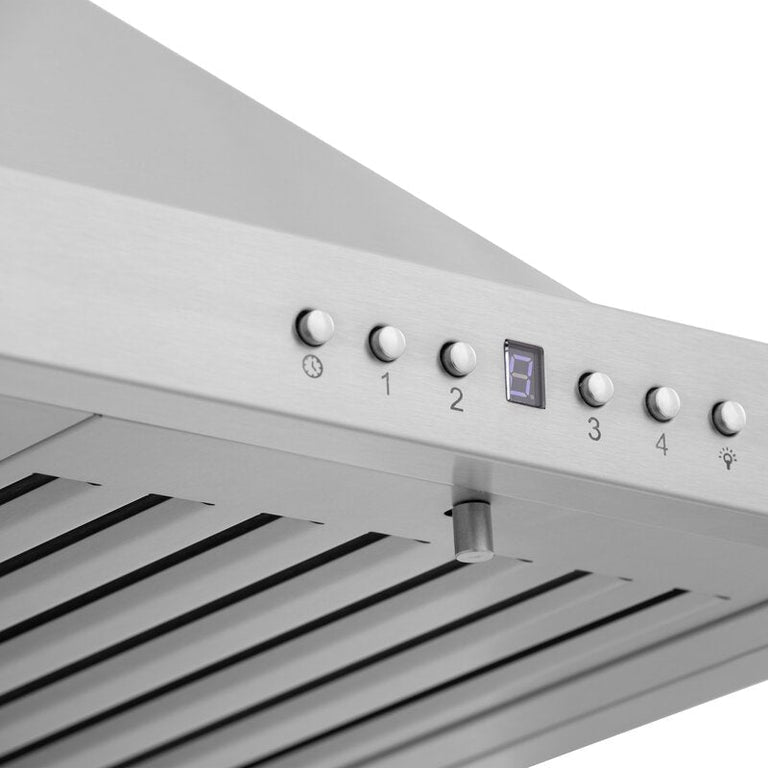 ZLINE 4-Piece Appliance Package - 30 In. Rangetop, Range Hood, Refrigerator, and Double Wall Oven in Stainless Steel - 4KPR-RTRH30-AWS