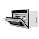 ZLINE Appliance Package - 4-Piece Appliance Package - 48 In. Rangetop, Wall Oven, Refrigerator, and Microwave Oven in Stainless Steel - 4KPR-RT48-MWAWS