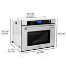 ZLINE Appliance Package - 4-Piece Appliance Package - 48 In. Rangetop, Wall Oven, Refrigerator, and Microwave Oven in Stainless Steel - 4KPR-RT48-MWAWS