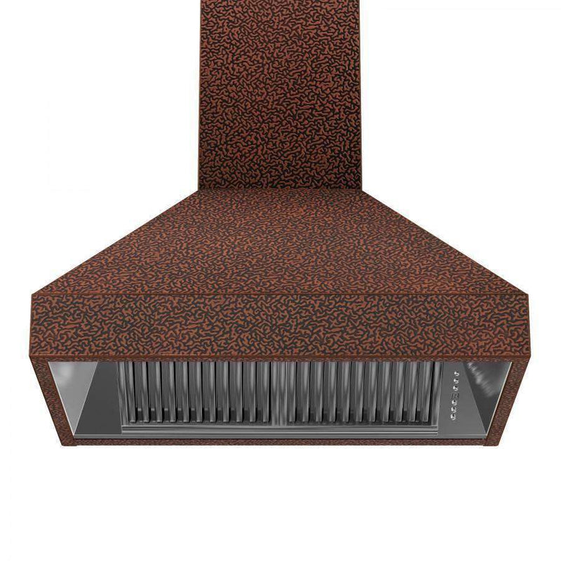 ZLINE 42-Inch Copper Wall Range Hood with Crown Molding (8667E-42)