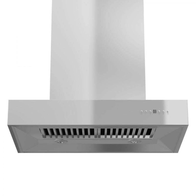 ZLINE 42-Inch Ducted Professional Wall Mount Range Hood in Stainless Steel (KECOM-42)