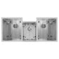 ZLINE 45" Breckenridge Undermount Triple Bowl Kitchen Sink with Bottom Grid and Accessories