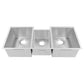 ZLINE 45" Breckenridge Undermount Triple Bowl Kitchen Sink with Bottom Grid and Accessories