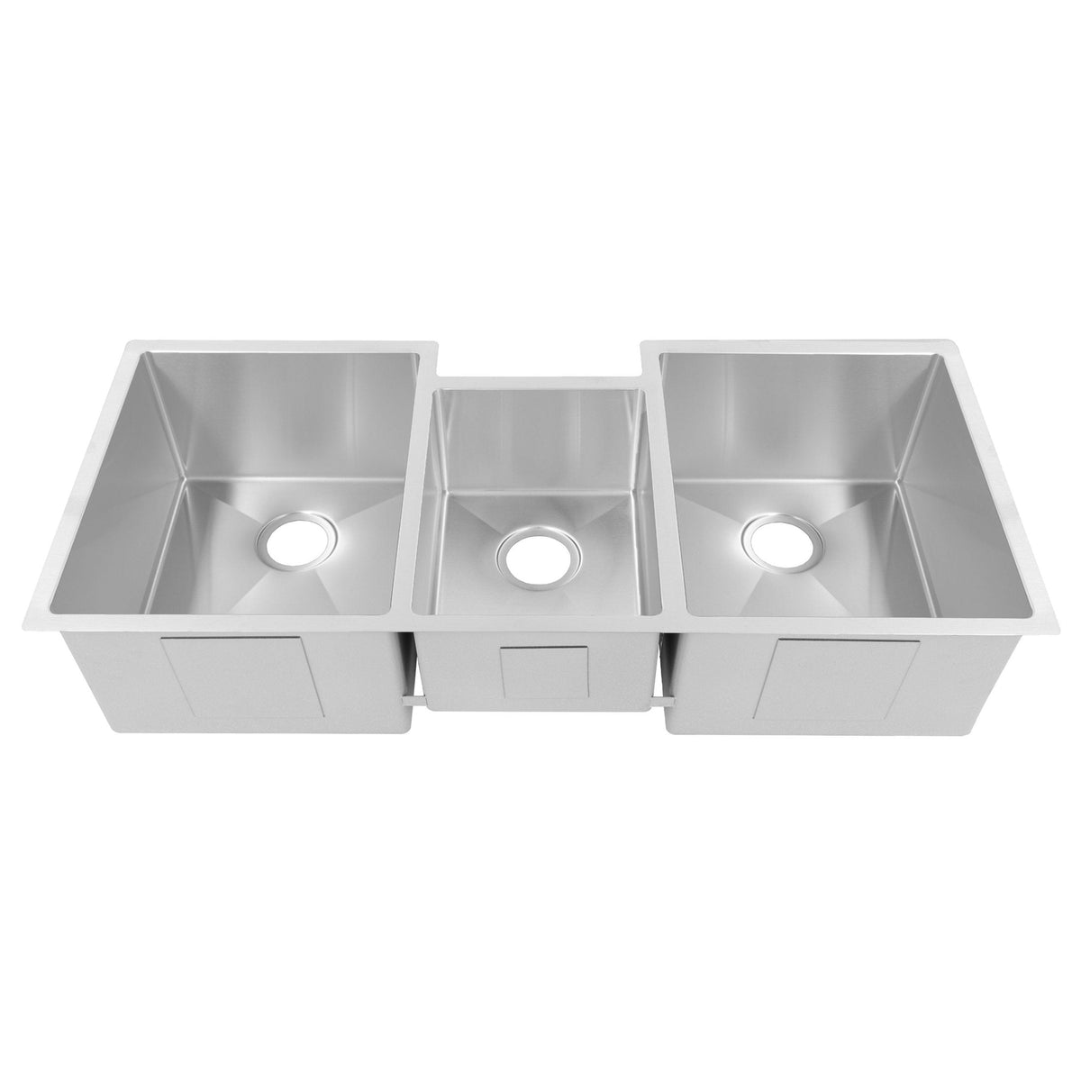 ZLINE 45" Breckenridge Undermount Triple Bowl Kitchen Sink with Bottom Grid and Accessories