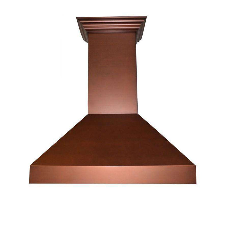 ZLINE 48-Inch Copper Wall Range Hood with Crown Molding and 700 CFM Motor (8697C-48)