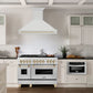 ZLINE 48 Inch Autograph Edition Stainless Steel Range Hood with Gold Handle, 8654STZ-48-G