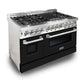 ZLINE 48" Professional Dual Fuel Range in Stainless Steel Gas Stove and Electric Oven
