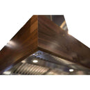 ZLINE 48-Inch Remote Blower Ducted Designer Series Wooden Wall Mount Range Hood in Butcher Block (681W-RS-48-400)