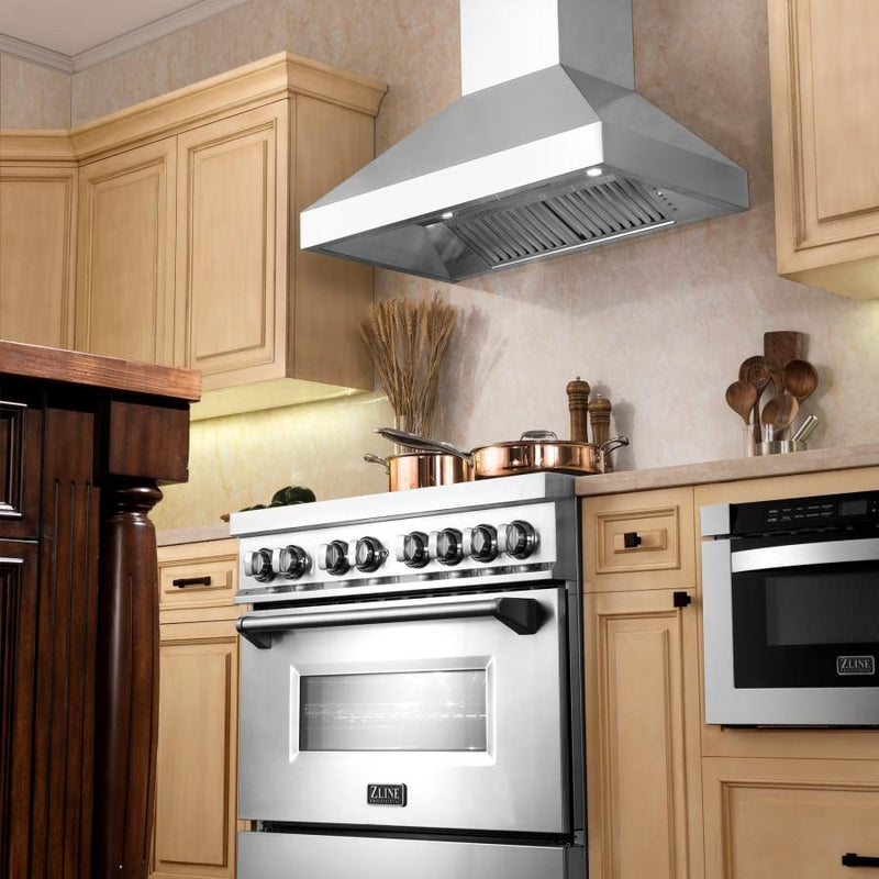 ZLINE 48-Inch Remote Dual Blower Stainless Wall Range Hood with 700 CFM Motor (597-RD-48)