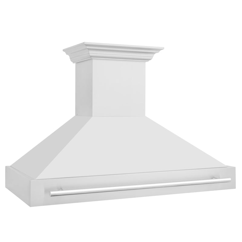 ZLINE 48-Inch Wall Mount Range Hood in Stainless Steel with Stainless Steel Handle (8654STX-48)