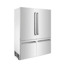 ZLINE 60" 32.2 cu. ft. Built-In 4-Door French Door Refrigerator with Internal Water and Ice Dispenser in Stainless Steel RBIV-304-60