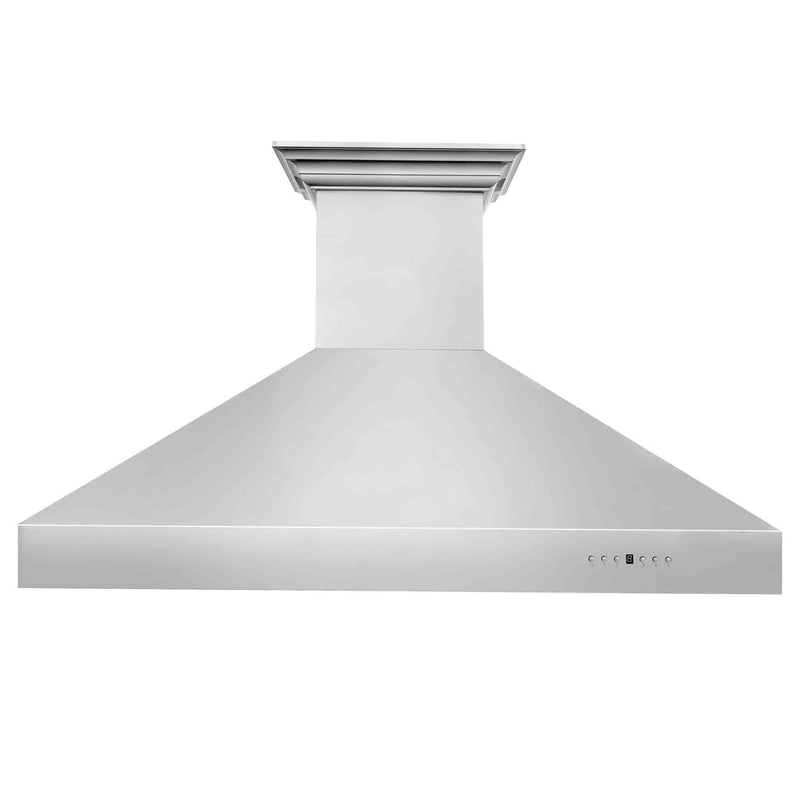 ZLINE 60-Inch Professional Wall Mount Range Hood in Stainless Steel with Built-in CrownSound® Bluetooth Speakers (697CRN-BT-60)