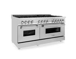 ZLINE 60" Professional Convection Oven Freestanding Double Oven Dual Fuel Range
