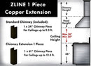 ZLINE 61 in. Extended Chimney and Crown - 8KBB-E
