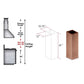 ZLINE 61 in. Snow Finished Stainless Steel Chimney Extension for Ceilings up to 12.5 ft. - 8GL2iH-E
