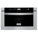 ZLINE Appliance Package - 30 in. Dual Fuel Range, 30 in. Range Hood, Microwave Drawer - 3KP-RARH30-MW