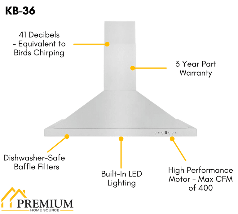 ZLINE Appliance Package - 36 in. Dual Fuel Range, Range Hood, 3 Rack Dishwasher - 3KP-RARH36-DWV
