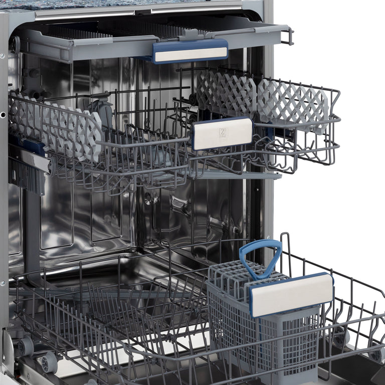 ZLINE Appliance Package - 36 in. Dual Fuel Range, Range Hood, Microwave Drawer, 3 Rack Dishwasher - 4KP-RARH36-MWDWV