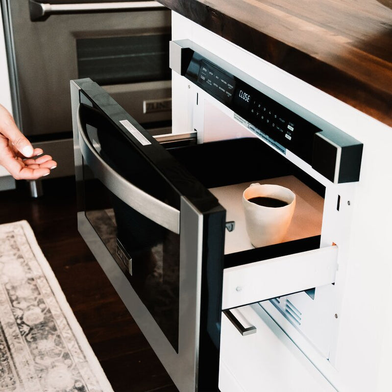 ZLINE Appliance Package - 36 in. Dual Fuel Range, Range Hood, Microwave Drawer, 3 Rack Dishwasher - 4KP-RARH36-MWDWV