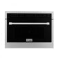 ZLINE Appliance Package - 36 In. Dual Fuel Range, Range Hood, Microwave Oven in Stainless Steel - 3KP-RARHMWO-36