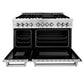 ZLINE Appliance Package - 48 In. Dual Fuel Range, Range Hood, 3 Rack Dishwasher - 3KP-RARH48-DWV