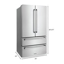 ZLINE Appliance Package - 48 in. Dual Fuel Range, Range Hood, 3 Rack Dishwasher, Refrigerator - 4KPR-RARH48-DWV