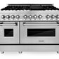 ZLINE Appliance Package - 48 In. Dual Fuel Range, Range Hood, Microwave Drawer, 3 Rack Dishwasher - 4KP-RARH48-MWDWV