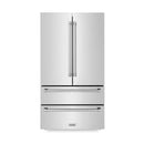 ZLINE Appliance Package - Kitchen Package with Refrigeration, 30" Stainless Steel Rangetop, 30" Range Hood and 30" Double Wall Oven - 4KPR-RTRH30-AWD