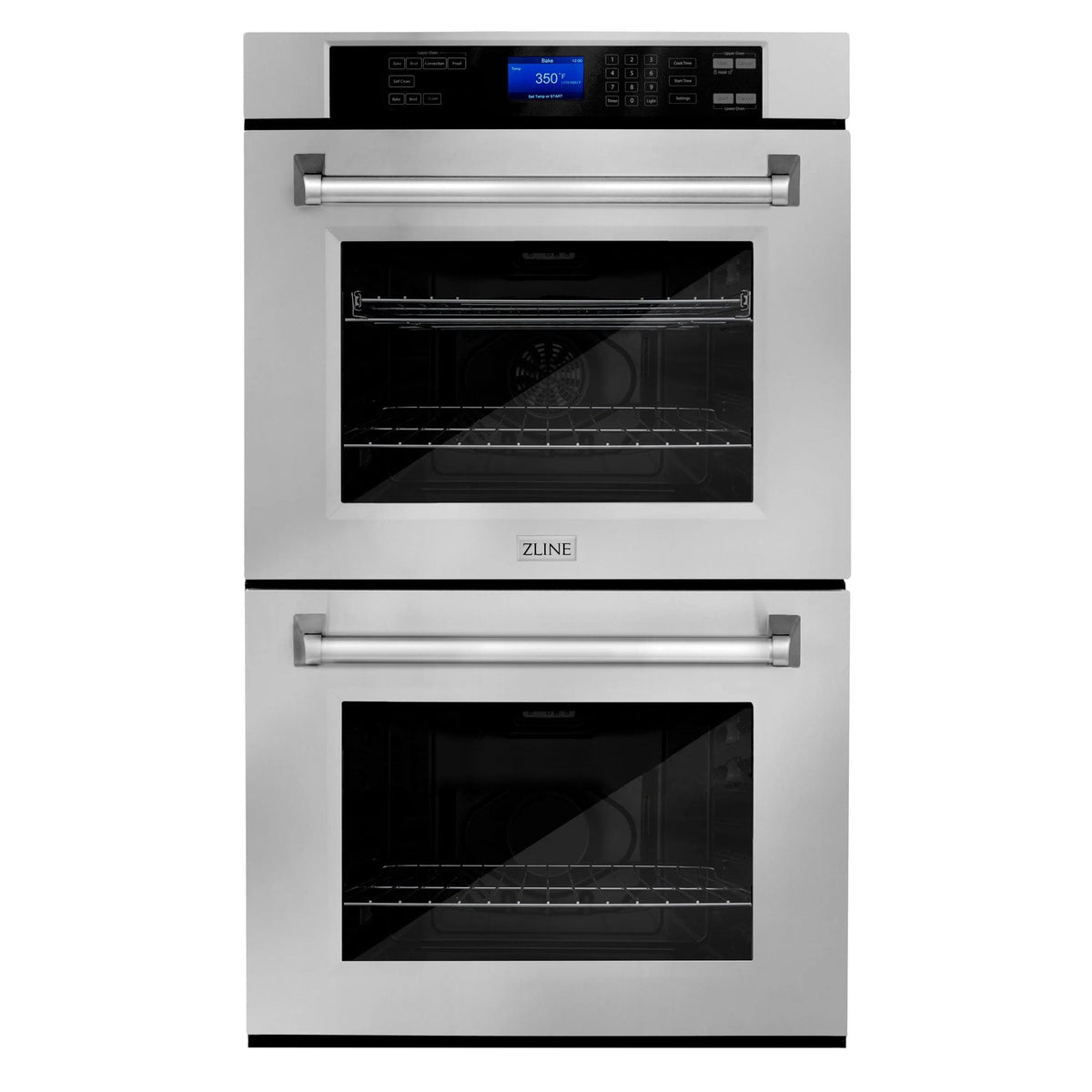 ZLINE Appliance Package - Kitchen Package with Refrigeration, 30" Stainless Steel Rangetop, 30" Range Hood and 30" Double Wall Oven - 4KPR-RTRH30-AWD
