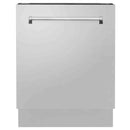 ZLINE Appliance Package -Kitchen Package with Refrigeration, 48" Stainless Steel Dual Fuel Range, 48" Convertible Vent Range Hood and 24" Tall Tub Dishwasher - 4KPR-RARH60-DWV