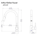 ZLINE Arthur Kitchen Faucet with Color Options