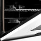 ZLINE Autograph Edition 24" 2.8 cu. ft. Dual Fuel Range with Gas Stove and Electric Oven in DuraSnow Stainless Steel with White Matte Door and Accents