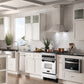 ZLINE Autograph Edition 24" 2.8 cu. ft. Dual Fuel Range with Gas Stove and Electric Oven in Stainless Steel with White Matte Door and Accents