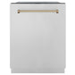 ZLINE Autograph Edition 24" 3rd Rack Top Touch Control Tall Tub Dishwasher in Stainless Steel with Accent Handle, 45dBa 