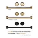 ZLINE Autograph Edition 4-Piece Appliance Package - 48-Inch Gas Range, Refrigerator, Wall Mounted Range Hood, & 24-Inch Tall Tub Dishwasher in Stainless Steel with Gold Trim (4AKPR-RGRHDWM48-G)